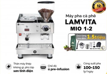 Máy pha cà phê kết hợp xay và pha Lamvita Mio 1-2